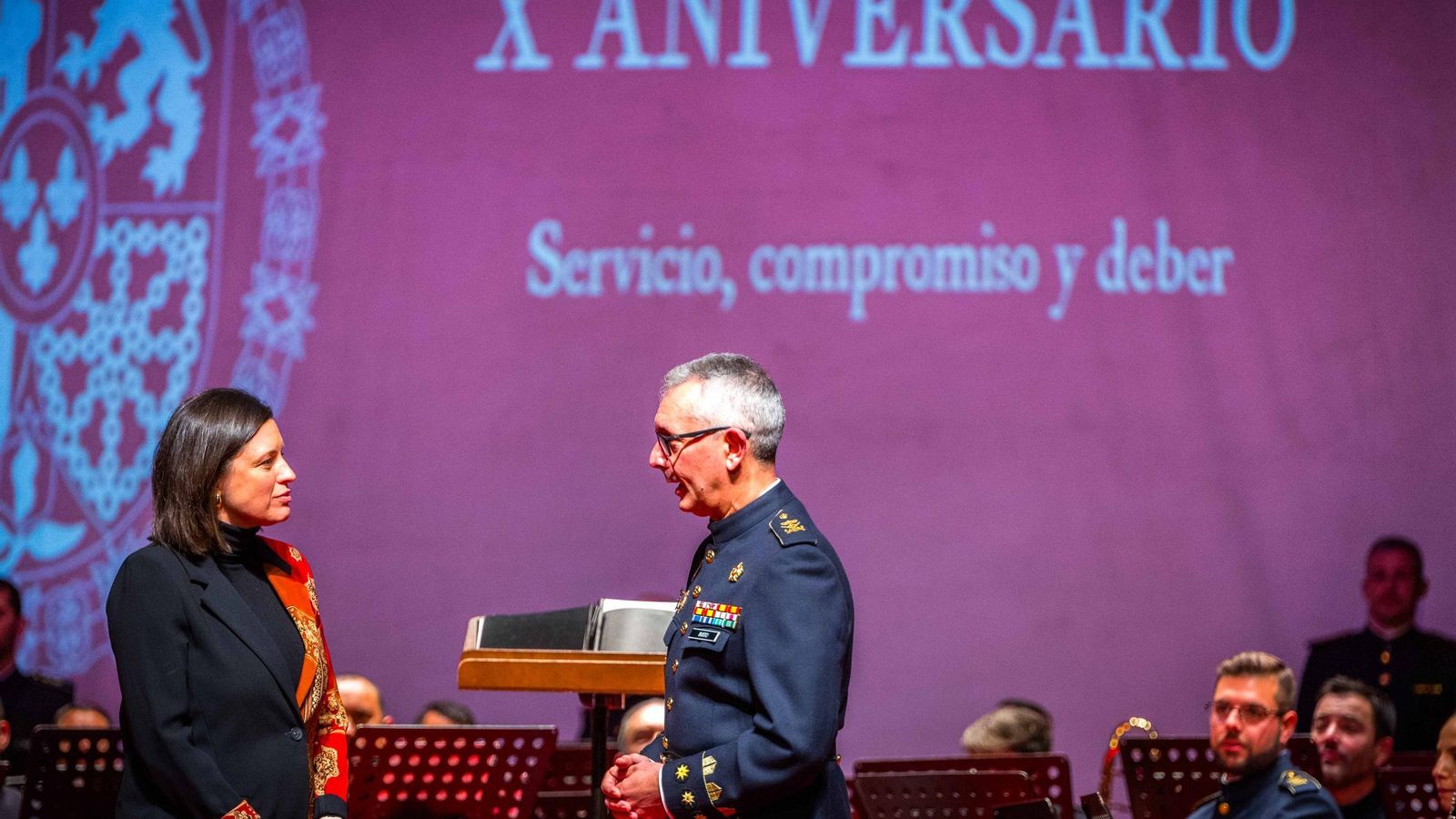 Homenaje al Rey en forma de concierto: la banda de Tercio Sur conmemora el X aniversario del reinado de Felipe VI Homenaje al Rey en forma de concierto: la banda de Tercio Sur conmemora el X aniversario del reinado de Felipe VI