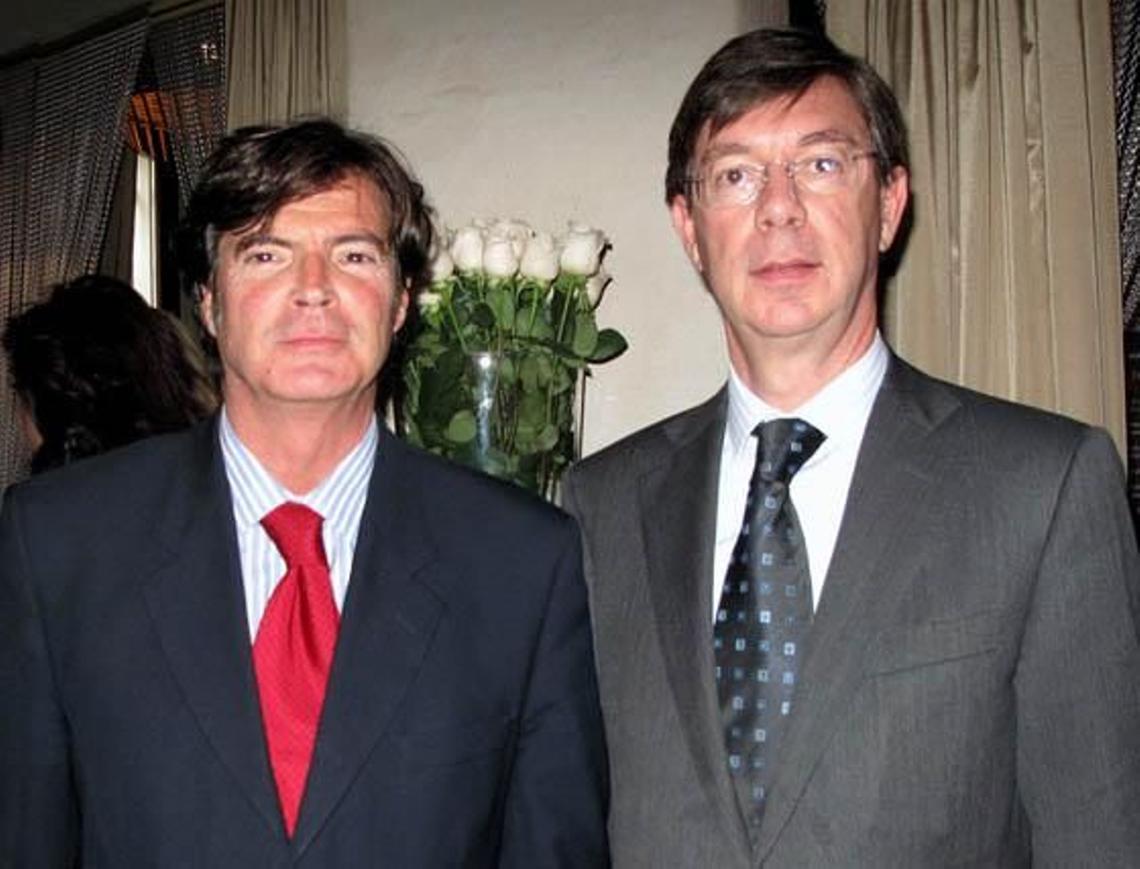 Ricardo Camilleri y Pedro Torres, directores regional y territorial, respectivamente, de la Caja Mediterráneo (CAM).

Foto: Victoria Ramírez