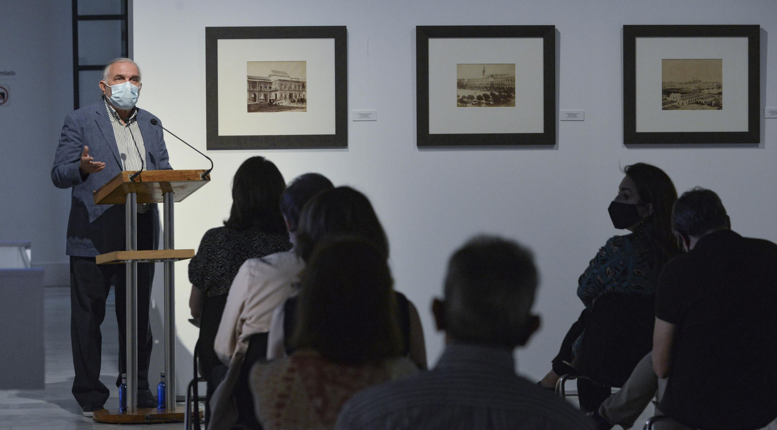 Inauguración de la exposición de Luis Masson, en el Bellas Artes de Sevilla