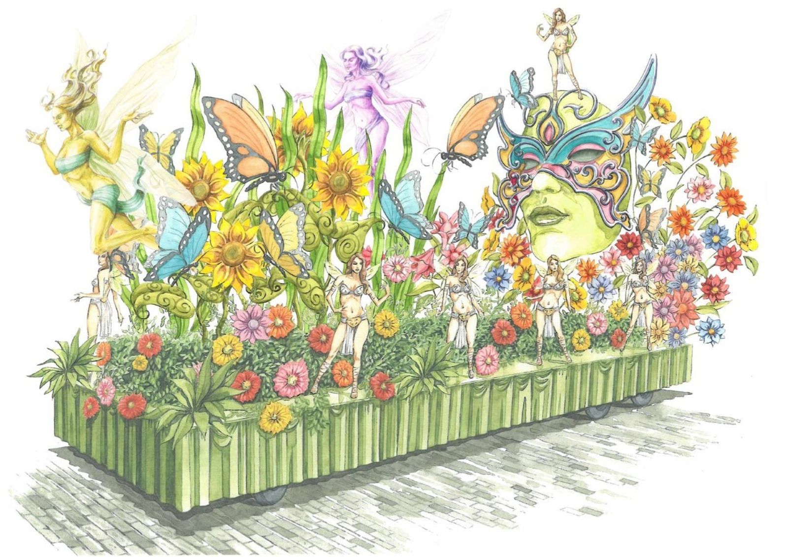 Así serán las carrozas de la Cabalgata del Carnaval de Cádiz