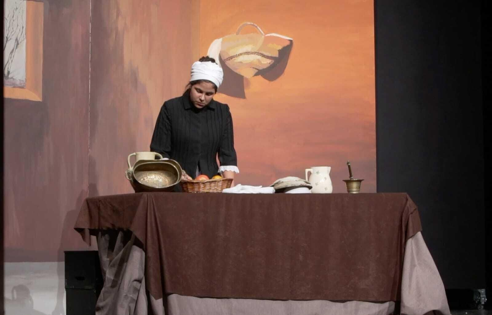 Una imagen de la representación del cuadro ‘La mulata’, de Velázquez.