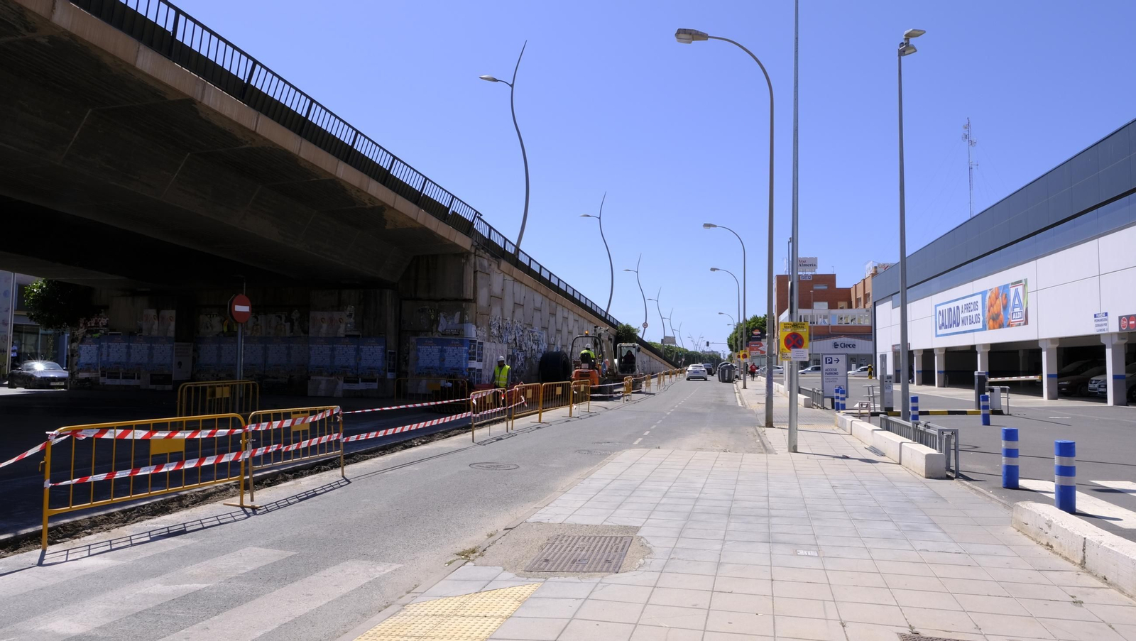 Las obras del soterramiento en Almería, en imágenes