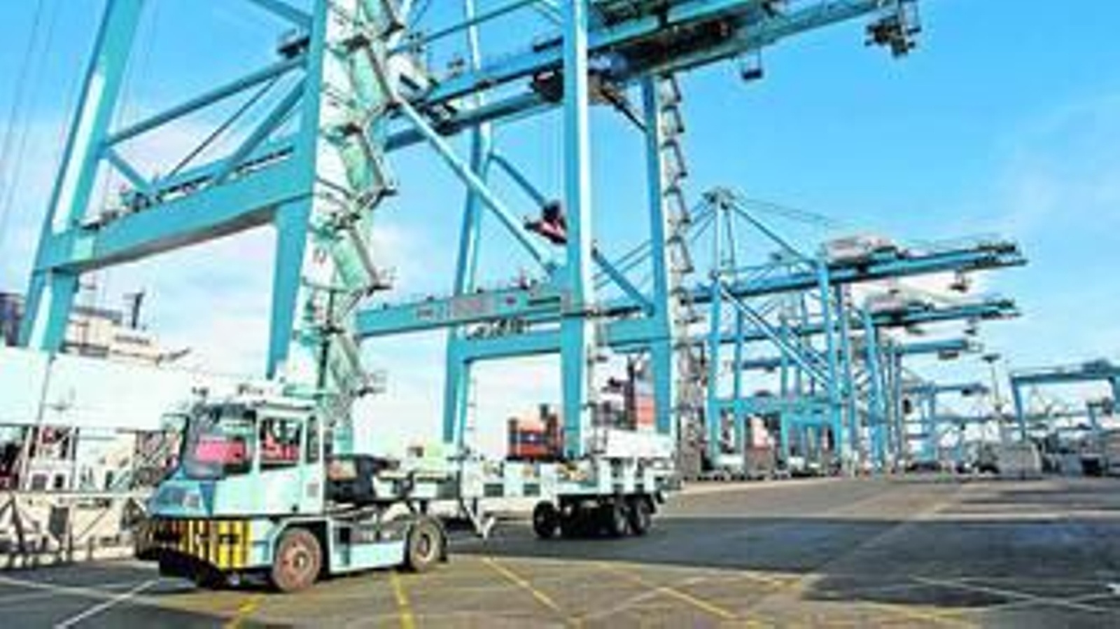 El muelle de APM Terminals Algeciras, en una imagen de archivo.