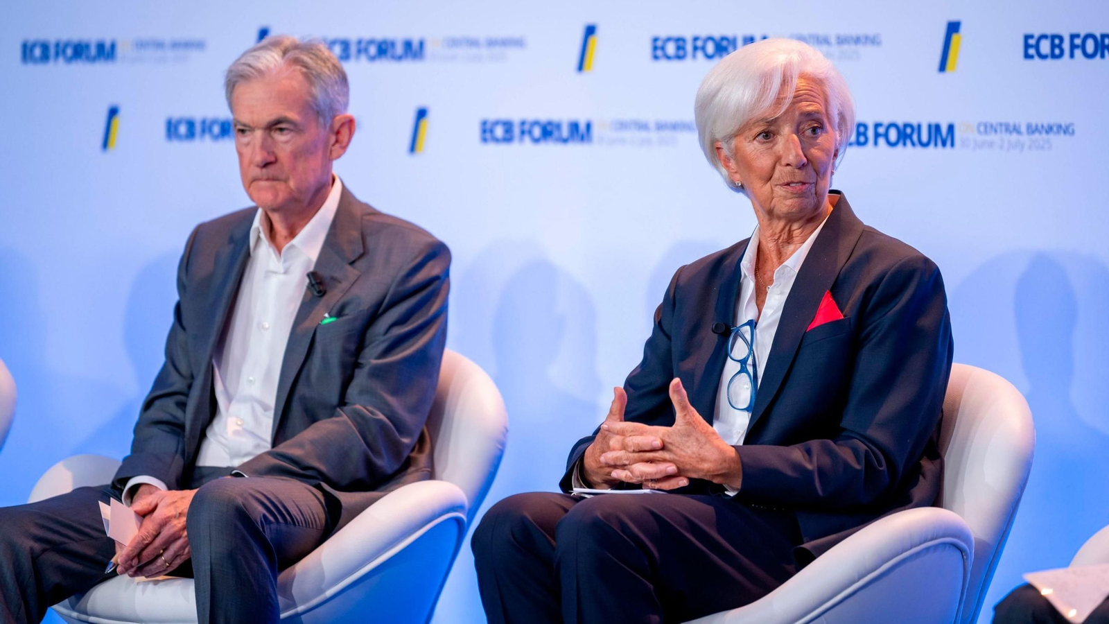 Jerome Powell y Christine Lagarde