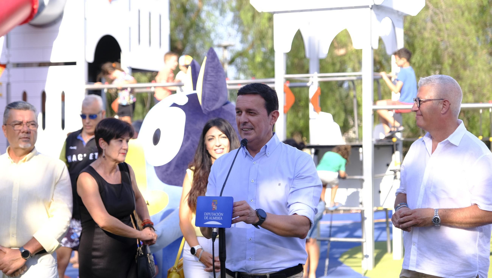 Inauguración del Parque de los Derechos Humanos, en Villa Inés (Huércal de Almería), en imágenes