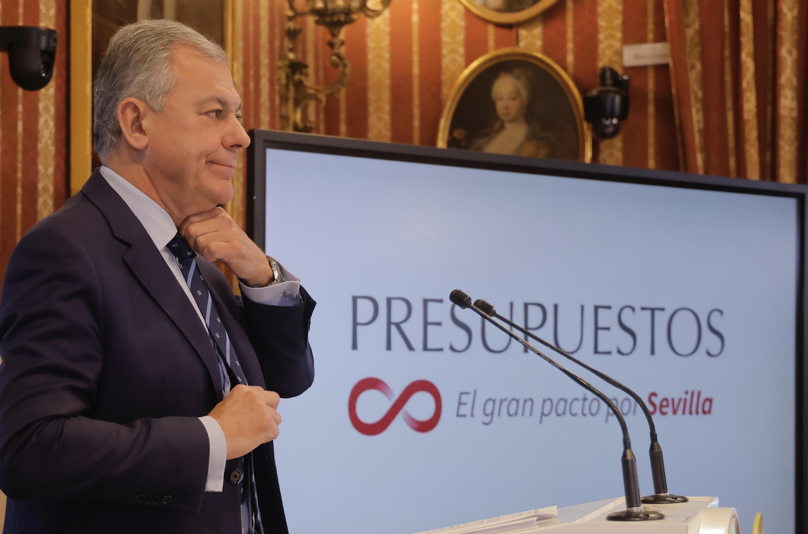 Sanz durante la presentación de las líneas estratégicas del Presupuesto.