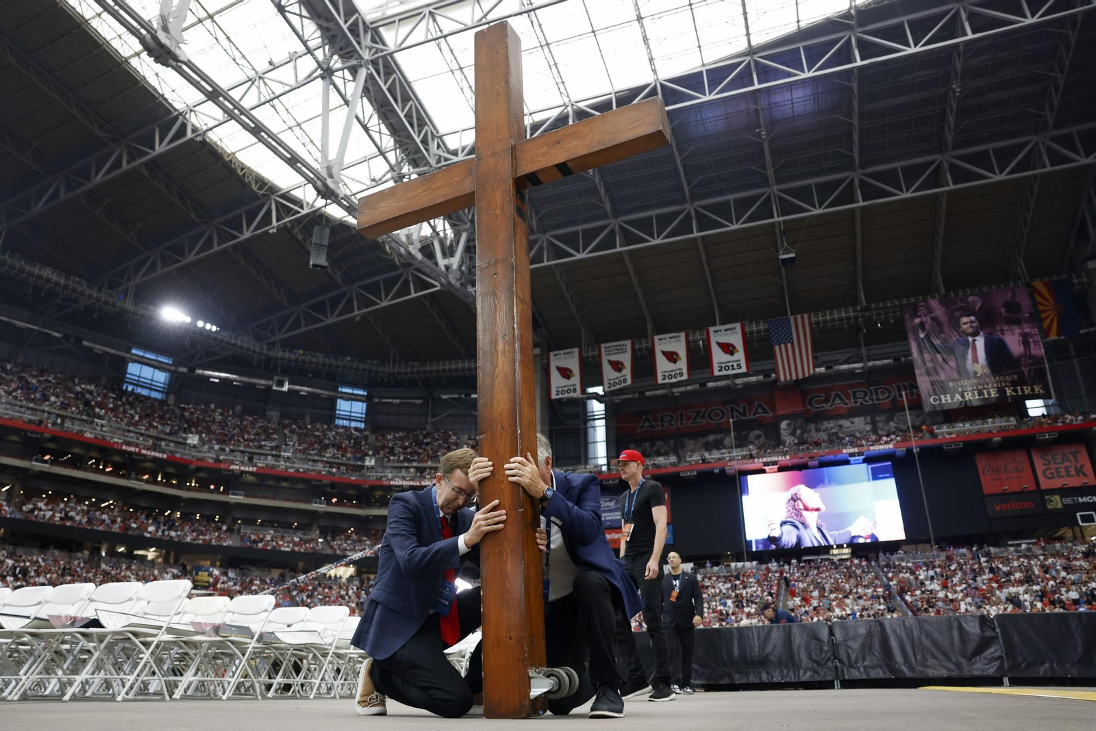 Las fotos de la despedida de los republicanos a Charlie Kirk