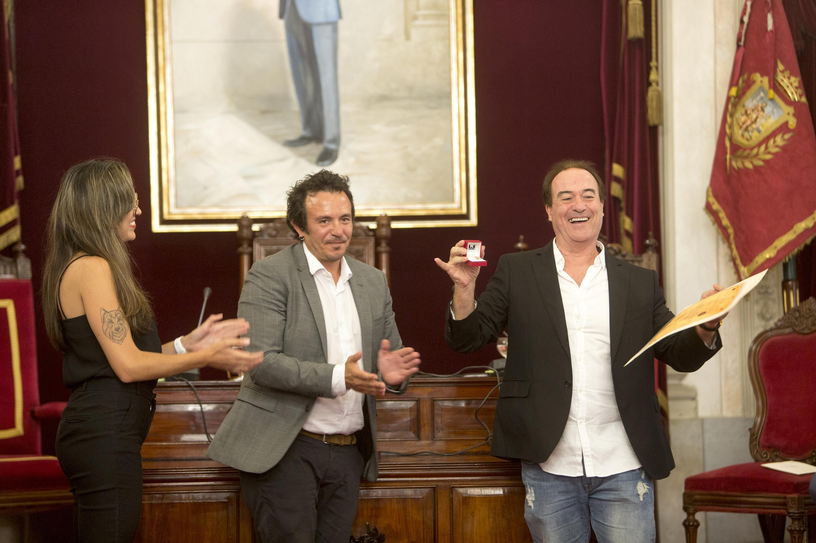 recepción oficial a las pregoneras del carnaval 2022 India Martinez y Rocío López Helmo