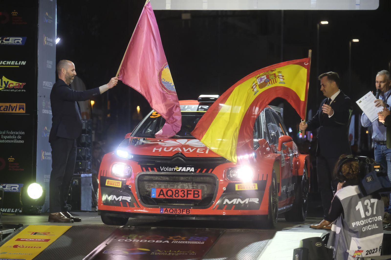 Así ha sido la ceremonia de salida del Rallye Sierra Morena 2023