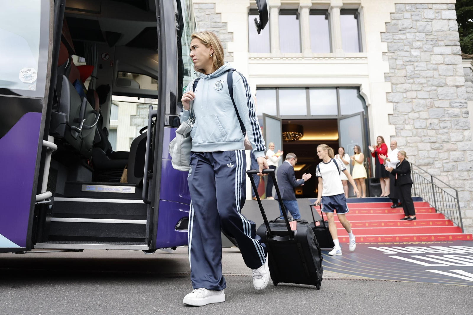 Las fotos de España antes de la final de la Eurocopa femenina