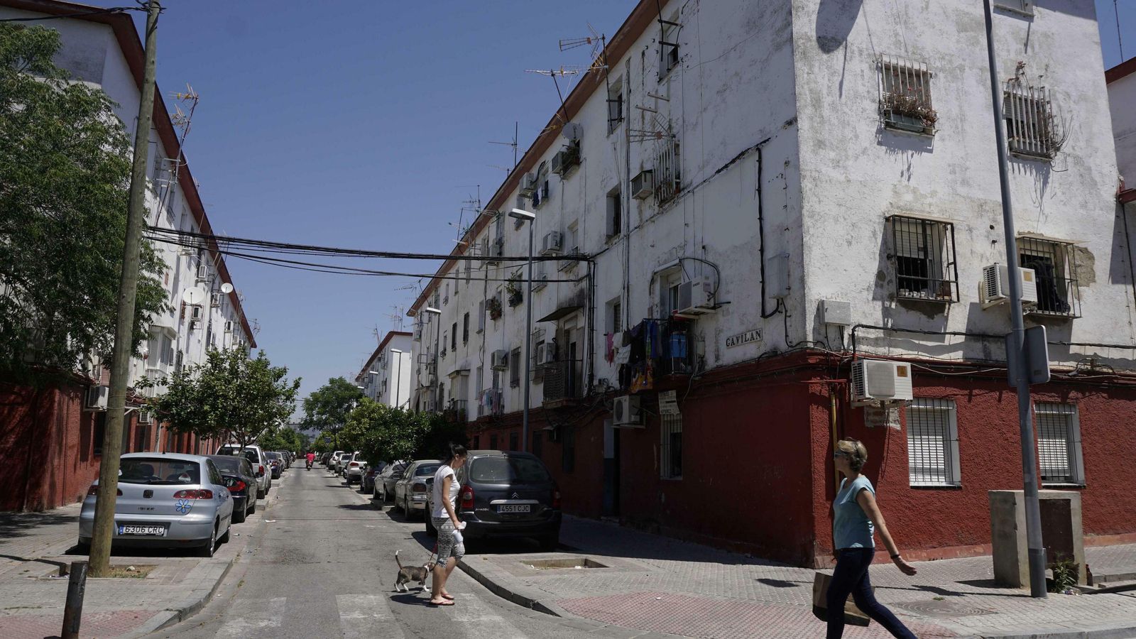 Una calle de Los Pajaritos.