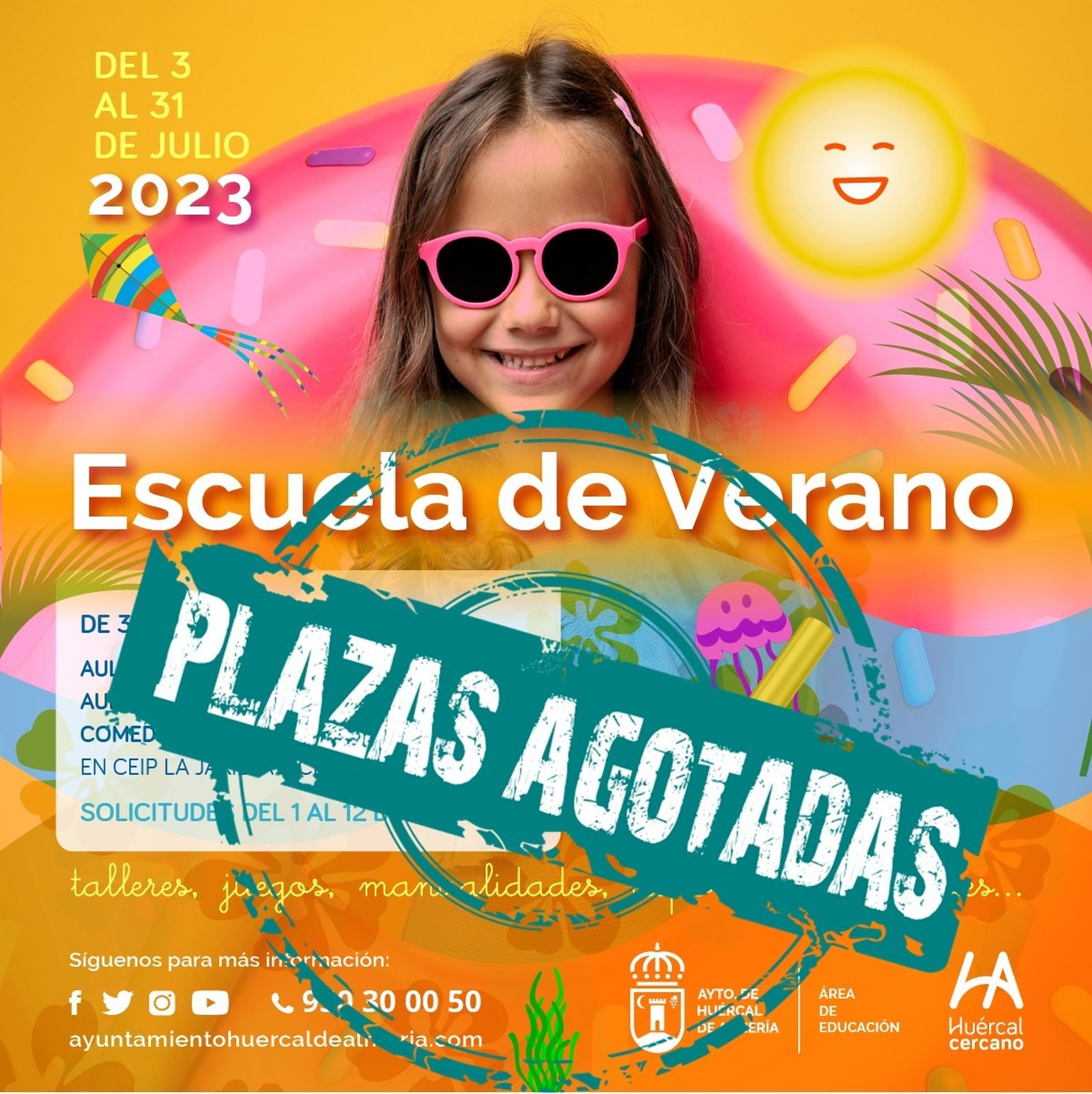 Agotadas las 200 plazas ofertadas en Huércal de Almería
