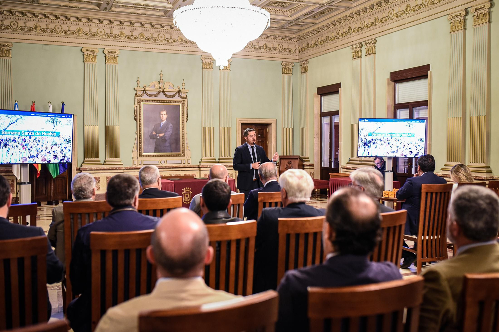 Imágenes de la presentación de la Web Turística Oficial de la Semana Santa de Huelva