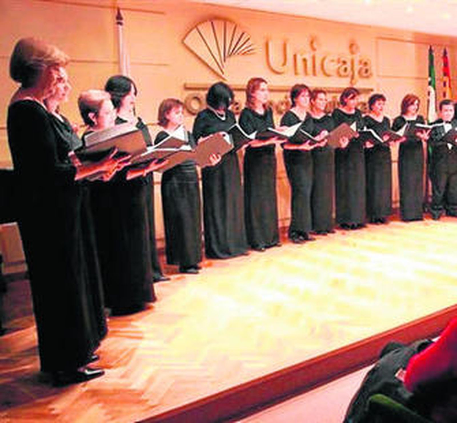 El Coro de Cámara Emilio Carrión durante una actuación.