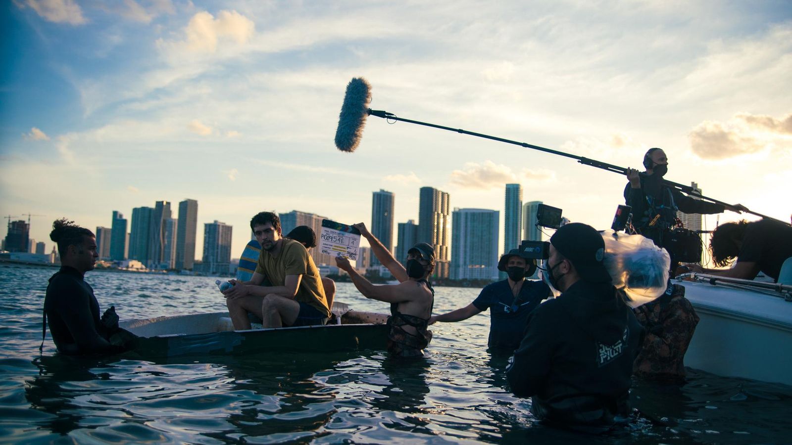 Grabación de una escena de 'Simón' en Miami.