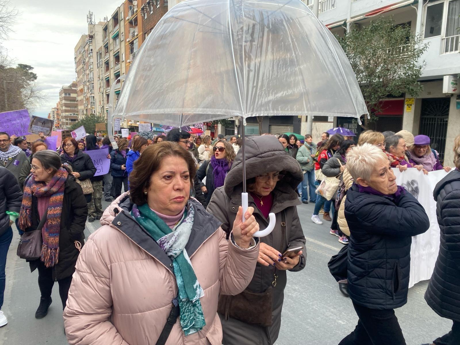 Manifestación del Día Internacional de la Mujer en Jaén.