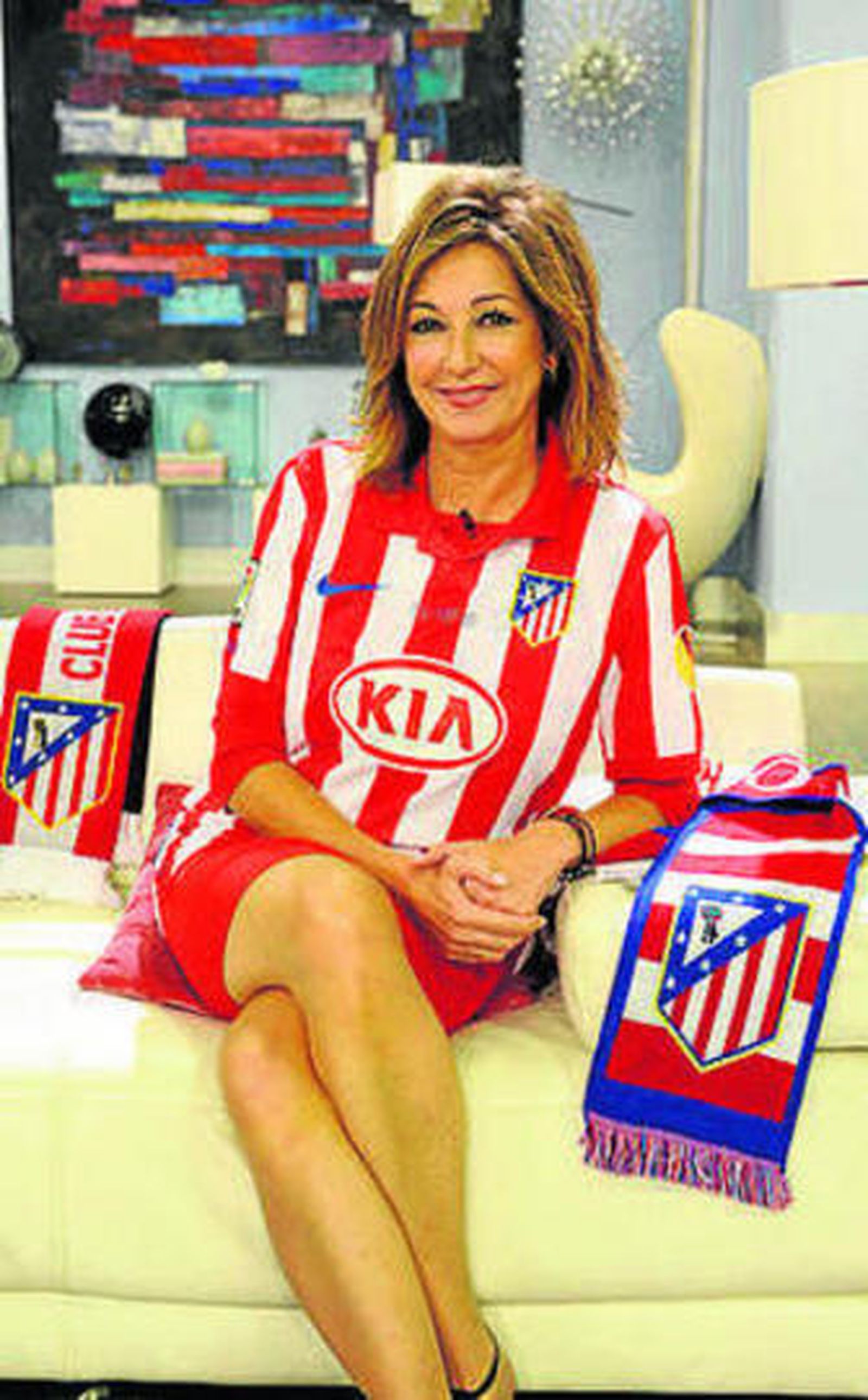 Ana Rosa Quintana, con el 'Atleti'