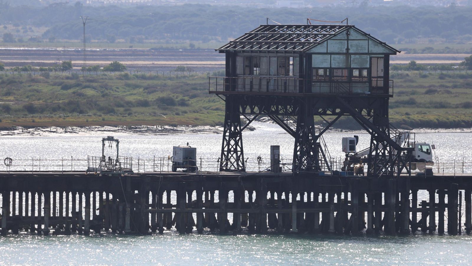 Estado del Muelle de Tharsis a fecha de este martes.