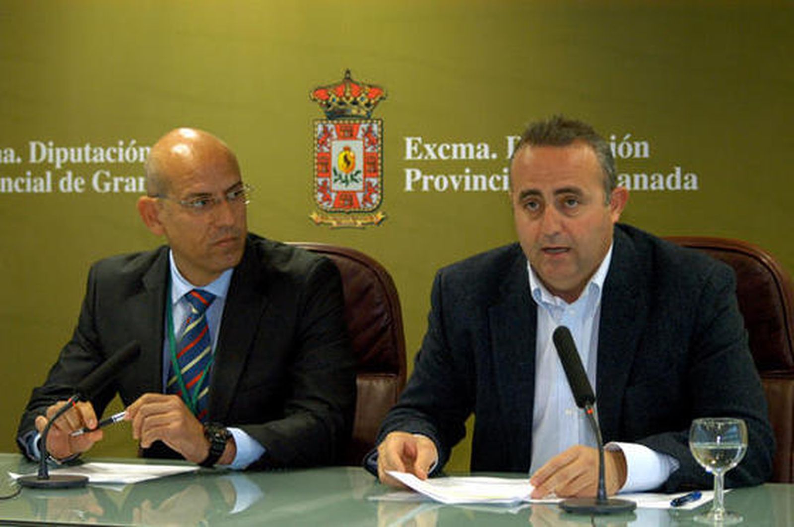 José Utrera, a la izquierda, y Francisco Javier Maldonado.