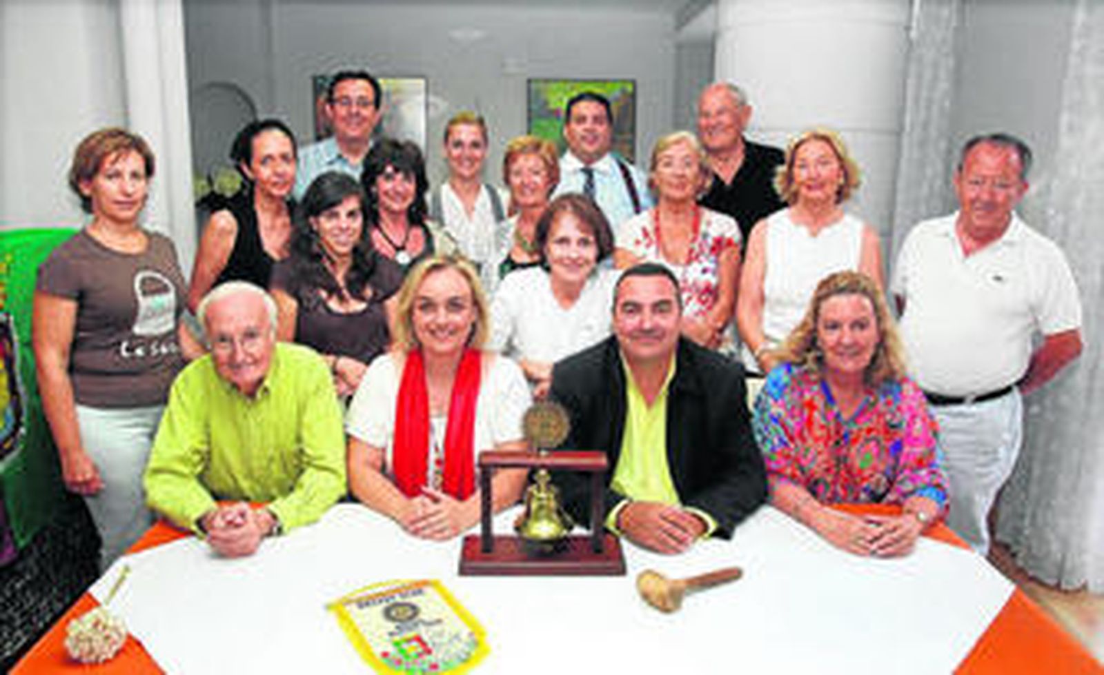 Miembros del Rotary Club que se ha constituido en Málaga capital.