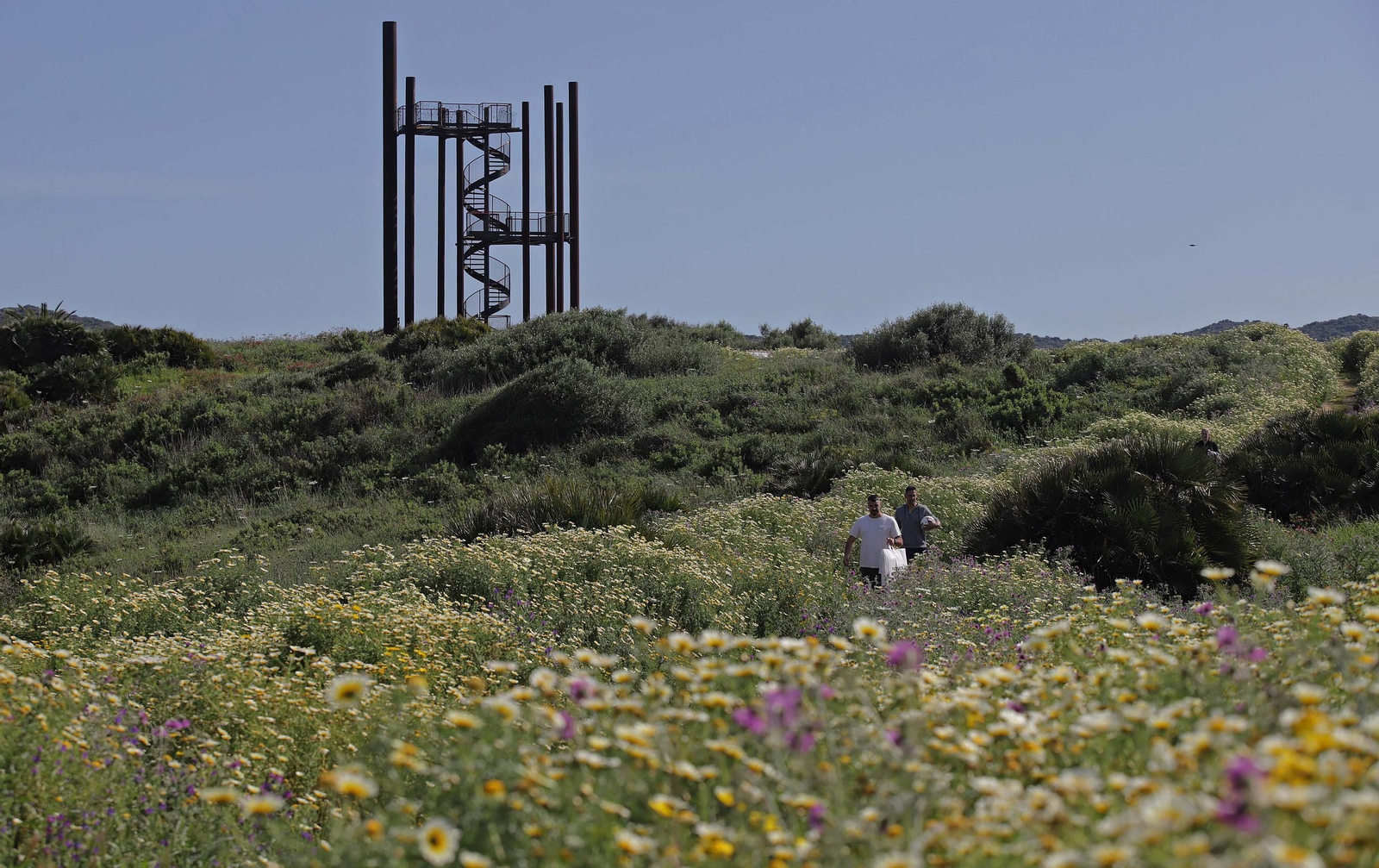 Fotos del estado de abandono del Parque del Centenario de Algeciras