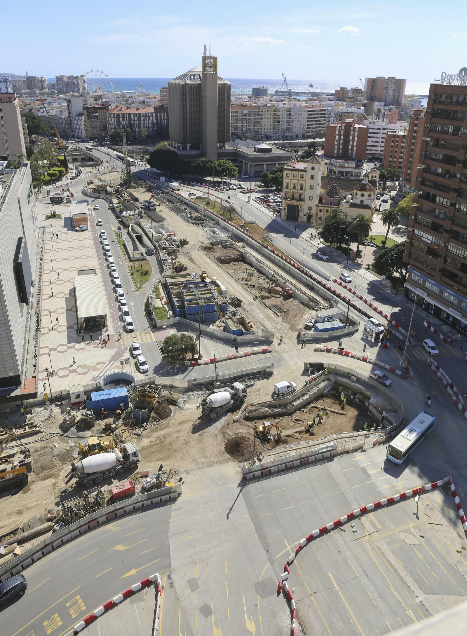 Fotos de las obras del Metro de Málaga