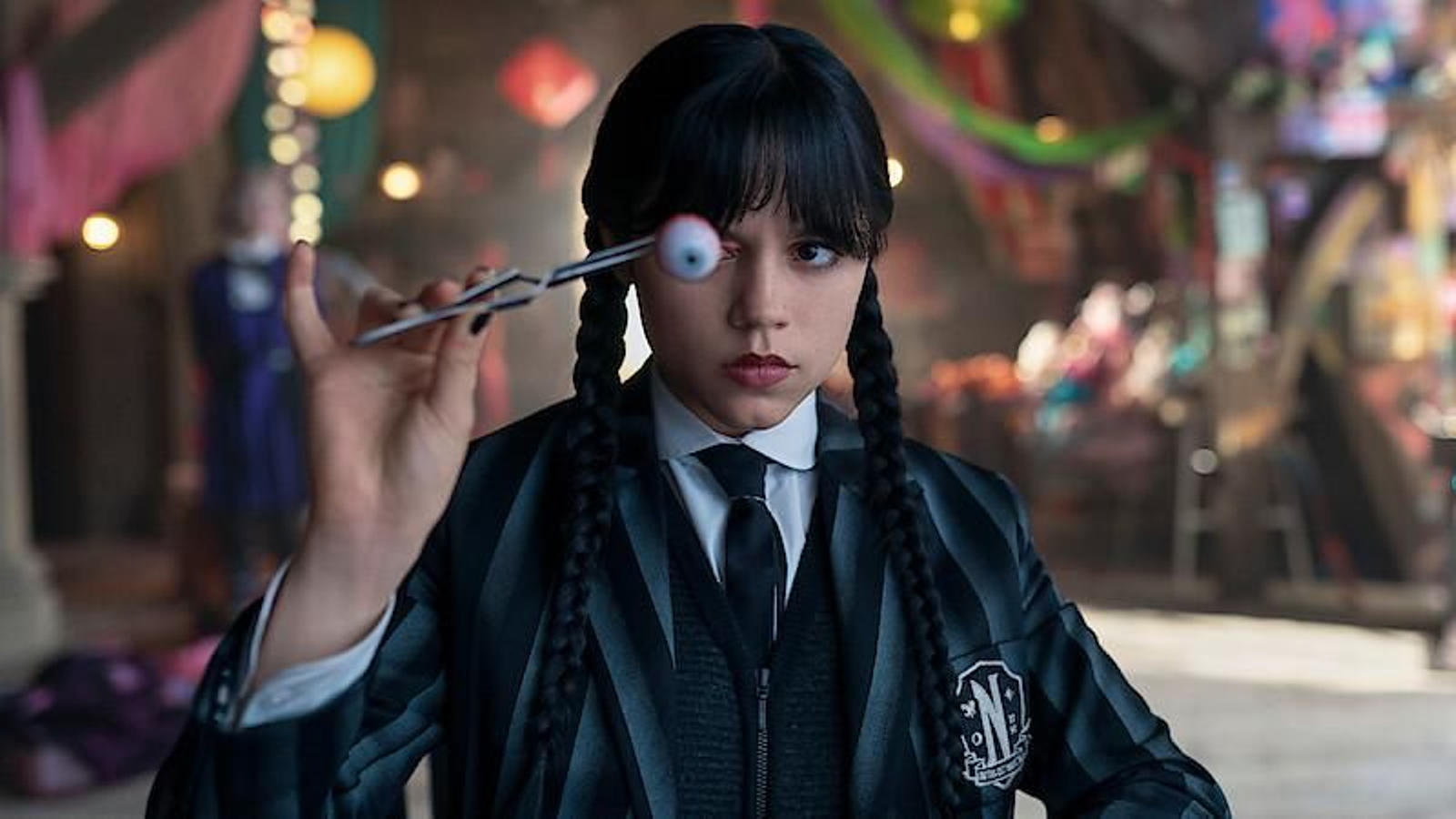 'Miércoles', serie de Tim Burton, en una imagen de la segunda temporada para Netflix