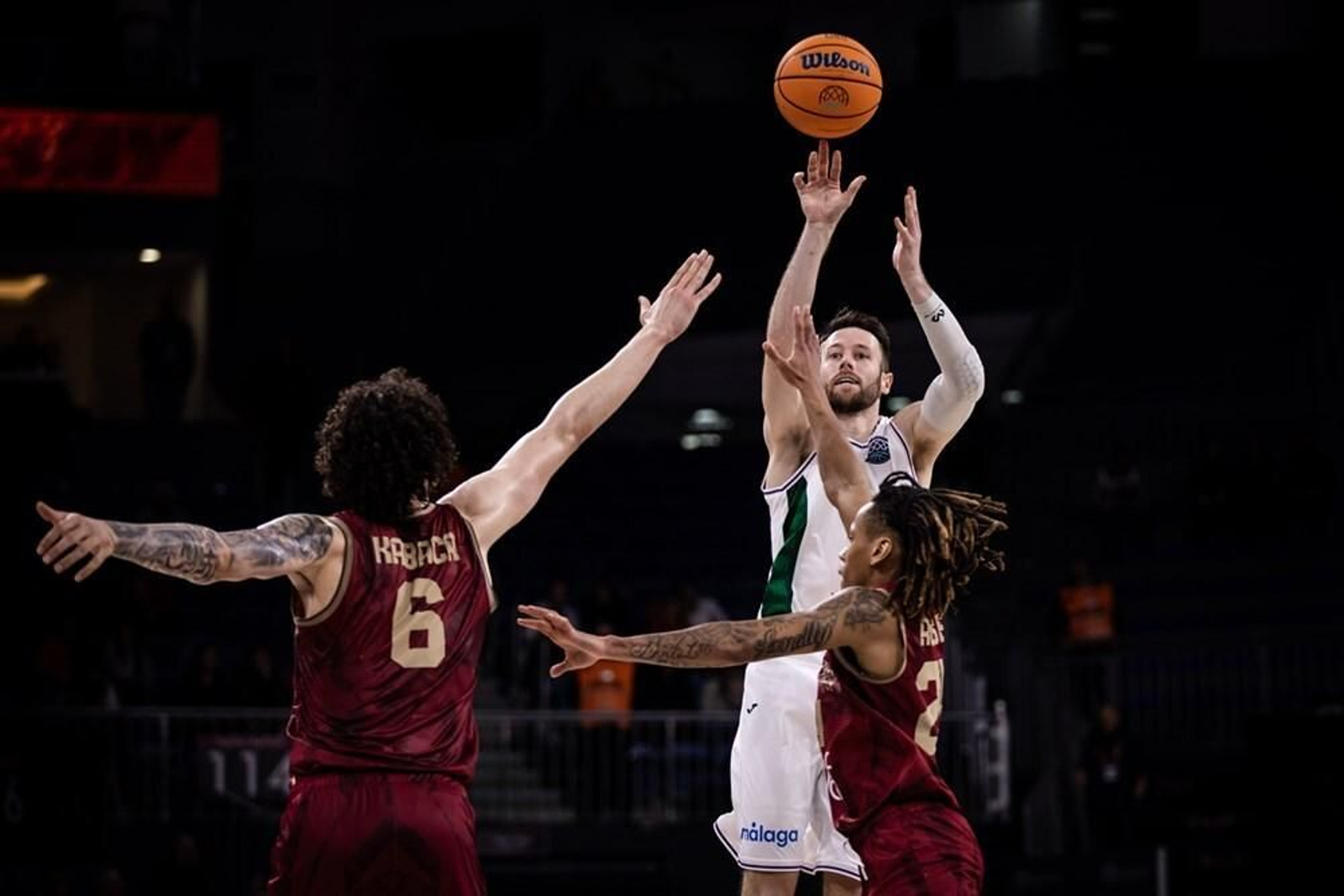 Kalinoski, durante el partido en Estambul