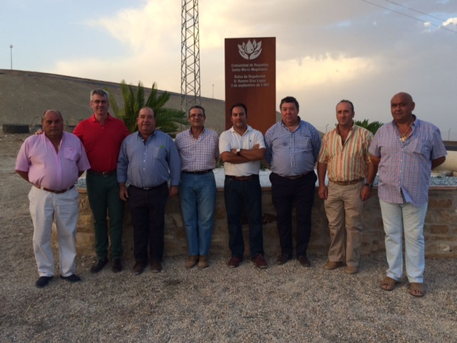 Miembros de la Comunidad de Regantes Santa María Magdalena de Jaén.