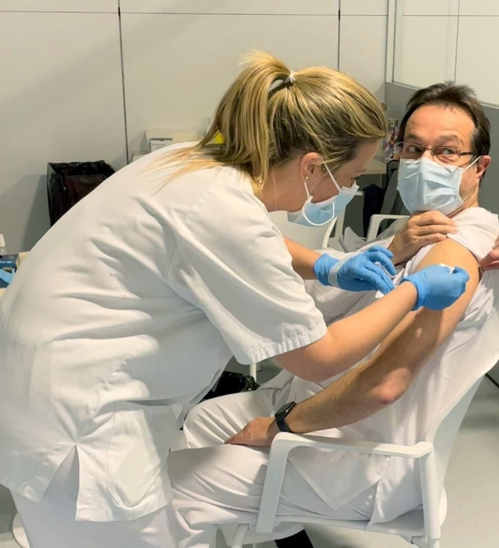 Vacunación contra la covid en Andalucía.