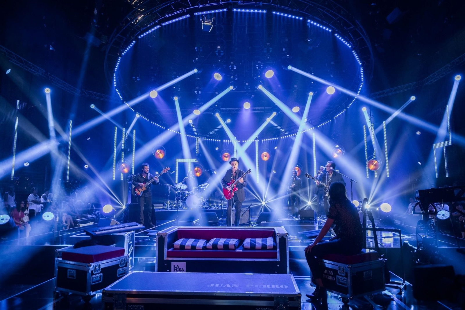 Juan Perro en su actuación esta noche en 'Cachitos'