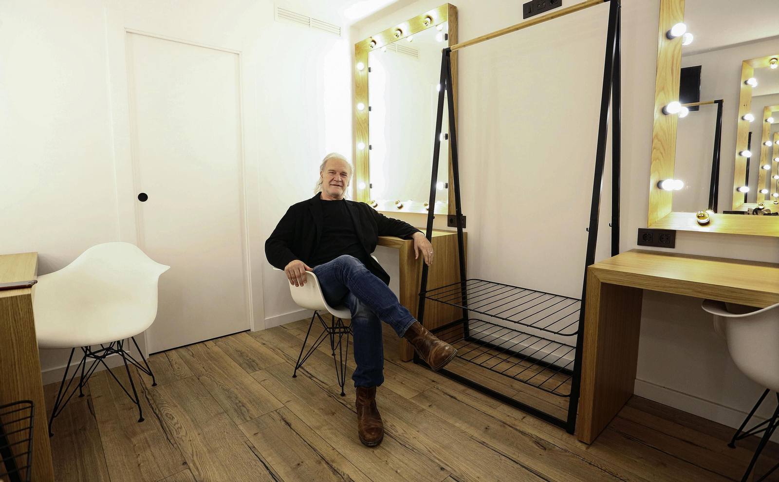 Lluís Homar (Barcelona, 1957), en un camerino del Teatro del Soho.