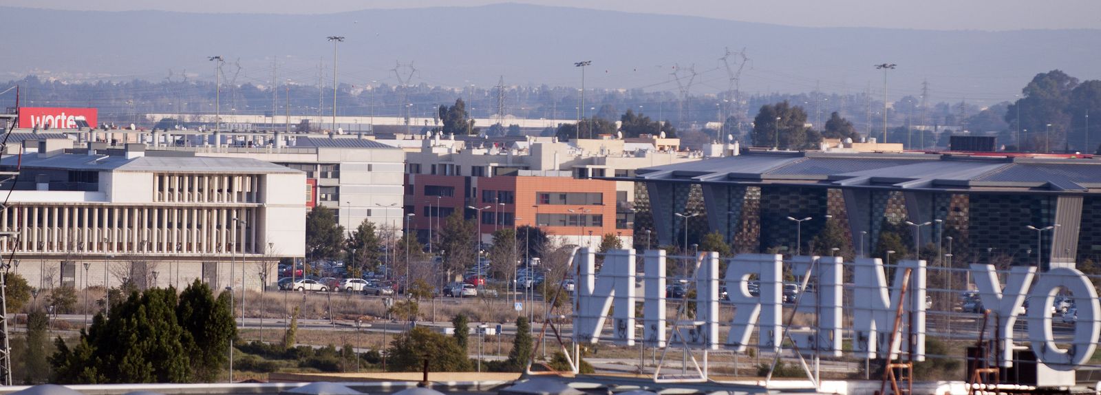 Una vista del parque empresarial Vega del Rey, en la zona de El Manchón de Camas.