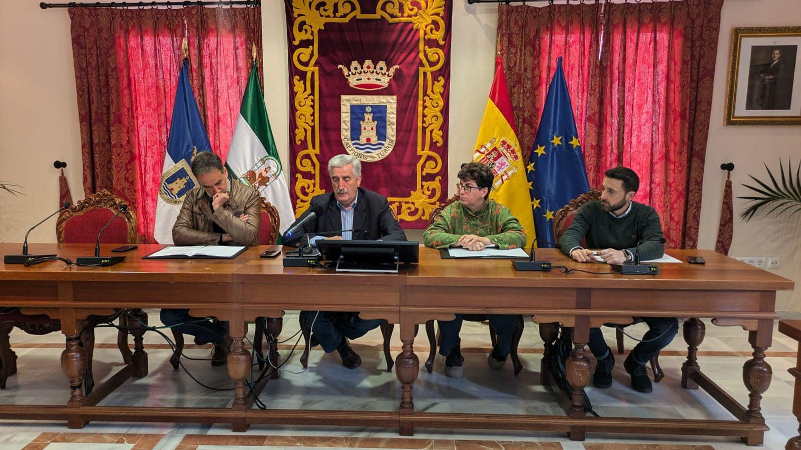 De izquierda a derecha: Ramon Galán, Luis Aparcero, Carmen Pozo y Pablo Gómez.