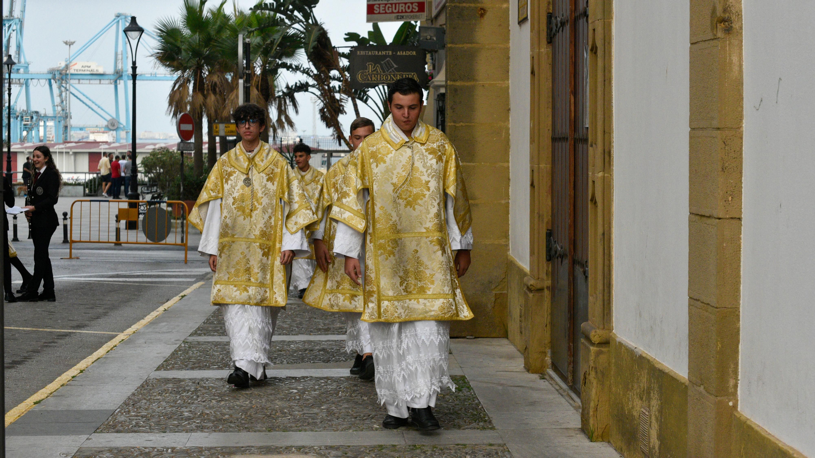 Procesión de La Virgen del Rosario de Europa en Algeciras
