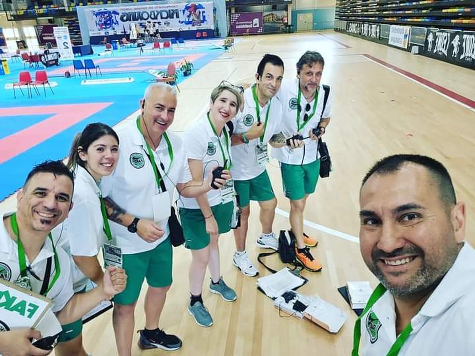Integrantes de la Selección andaluza de Kickboxing, en el Campeonato de España.