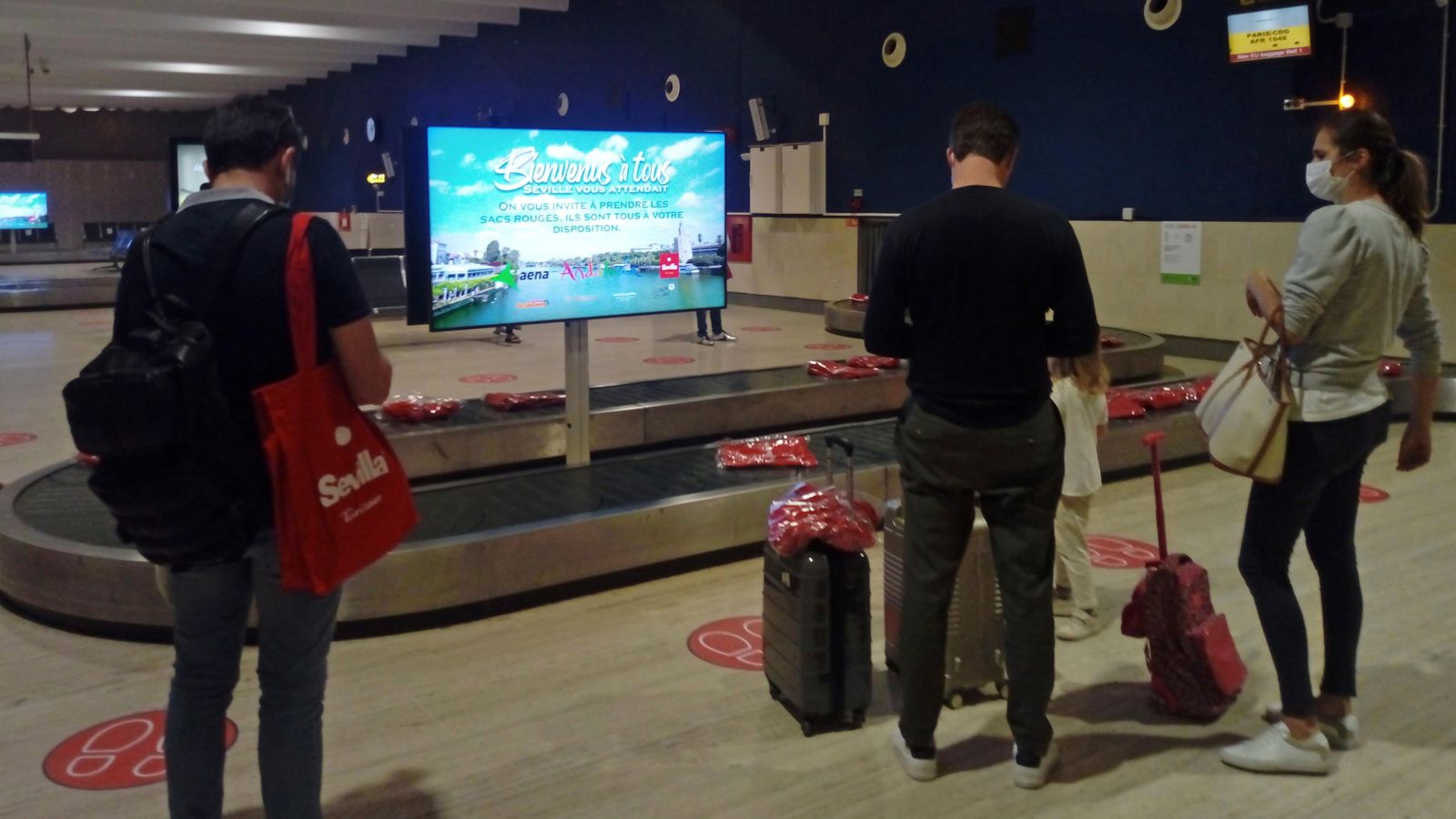 Pasajeros procedentes de París del vuelo de Air France.