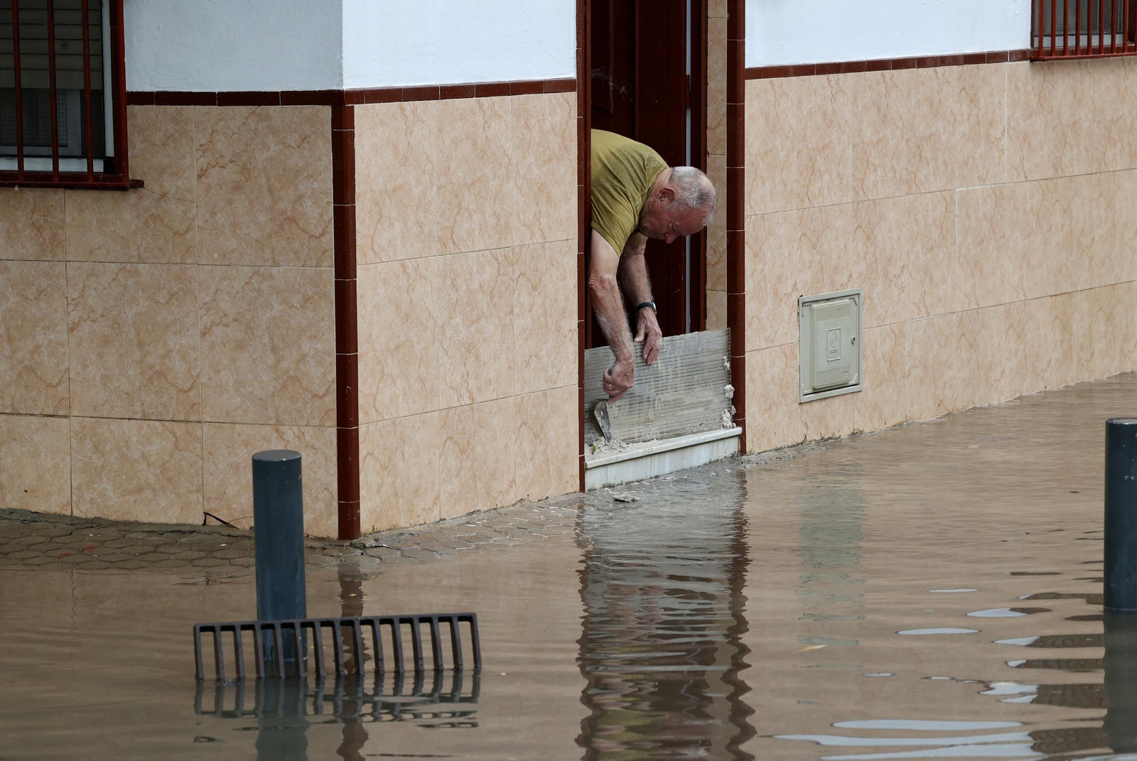 Inundación en la Ronda del Tamarguillo