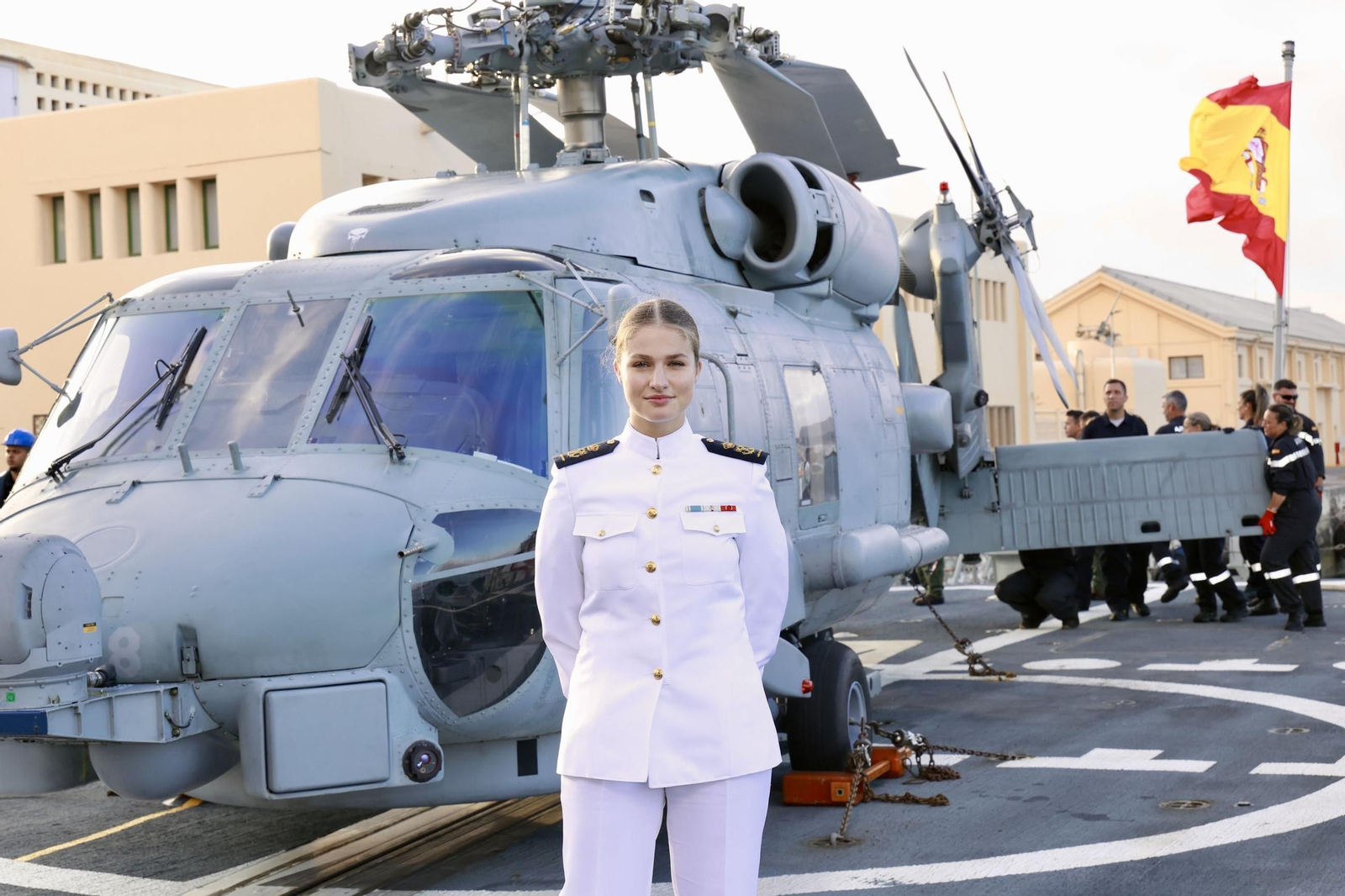 La princesa Leonor, en la fragata 'Blas de Lezo'