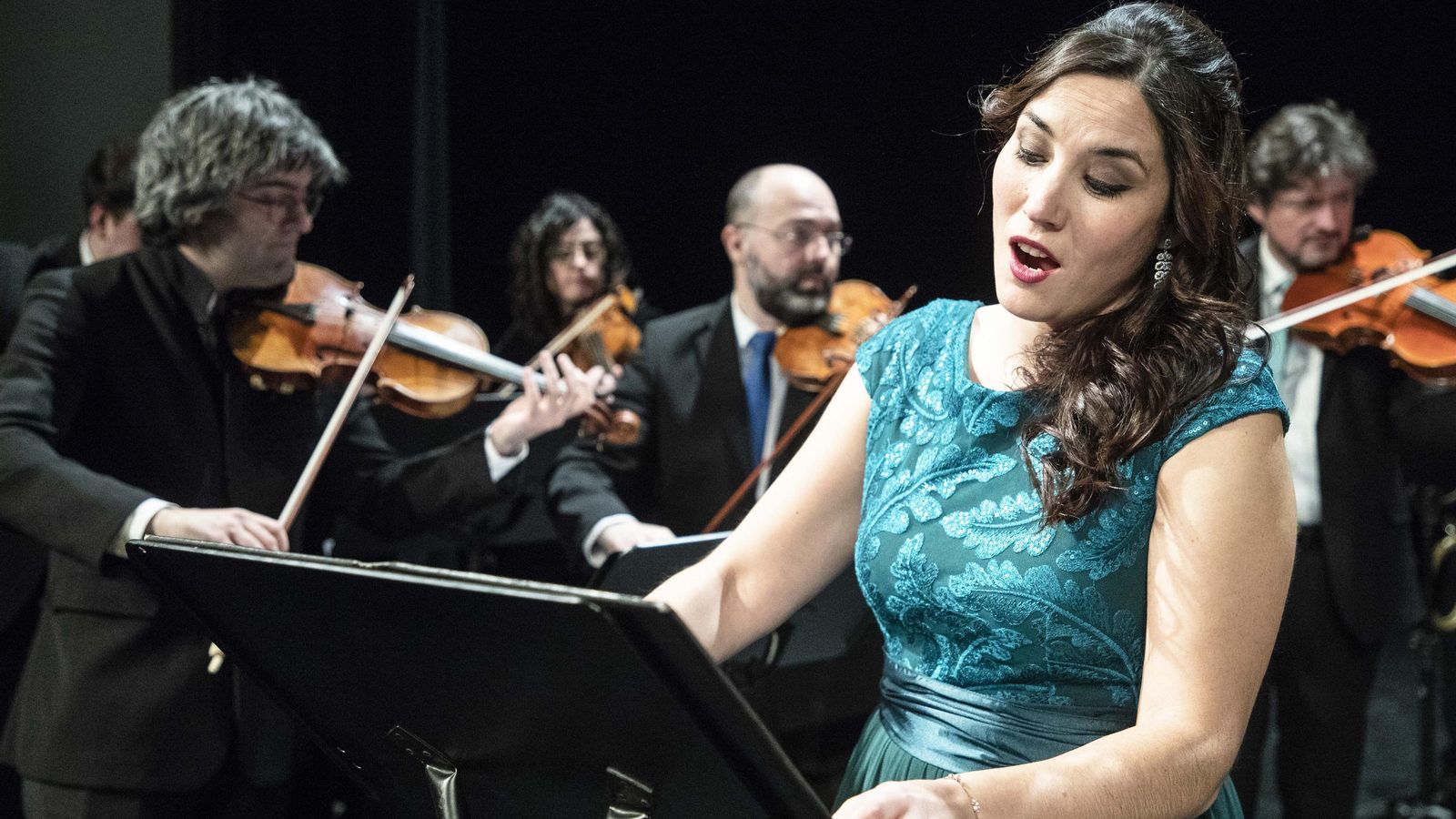 La soprano Eugenia Boix con La Tempestad en concierto en el Festival de Arte Sacro de Madrid.
