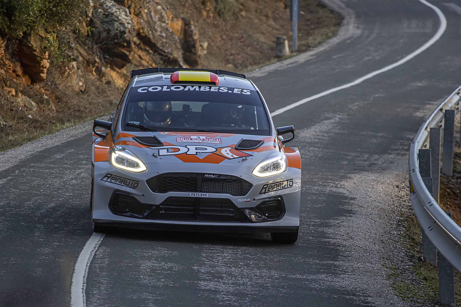 El copiloto vicario inscribió su nombre en el Rallye de Enix