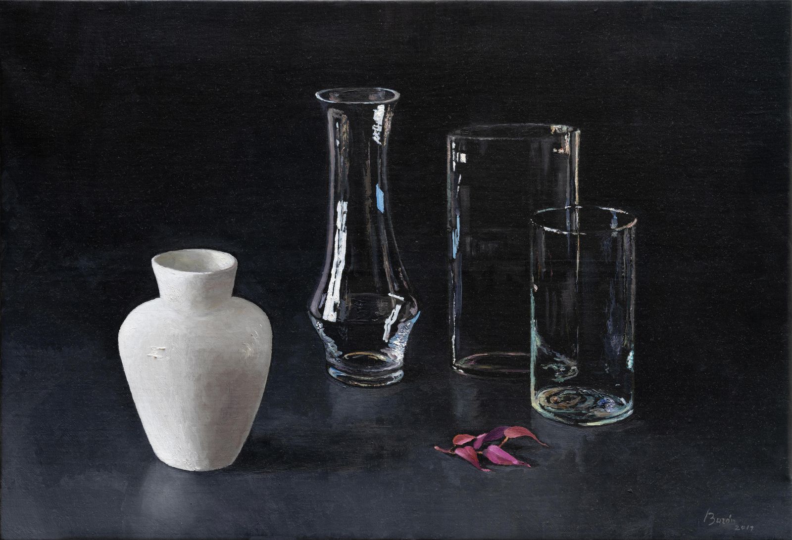 Uno de los hermosos bodegones de Javier Buzón.