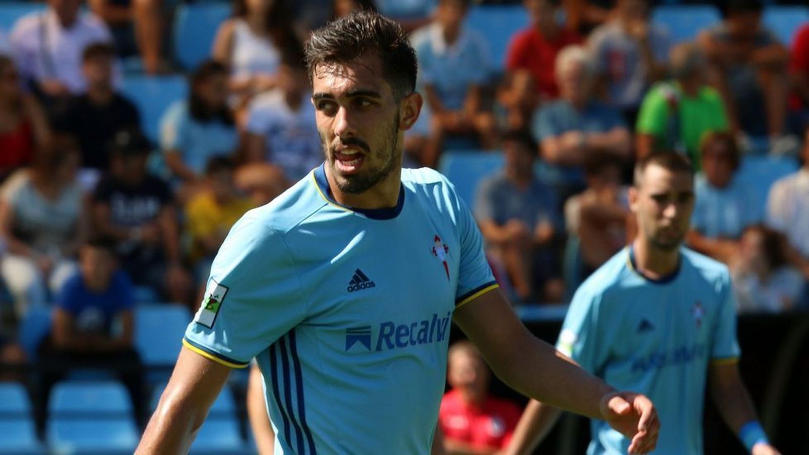 El delantero Borja Iglesias, durante un partido con el Celta de Vigo B en la temporada que ahora termina.