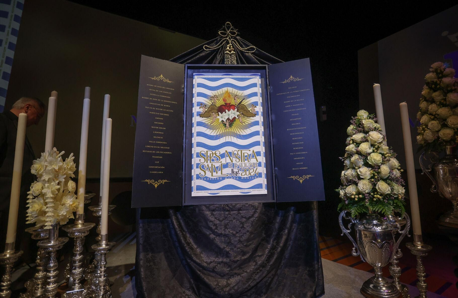 Cartel anunciador de la Magna Mariana de Jerez. Cartel anunciador de la Magna Mariana de Jerez.