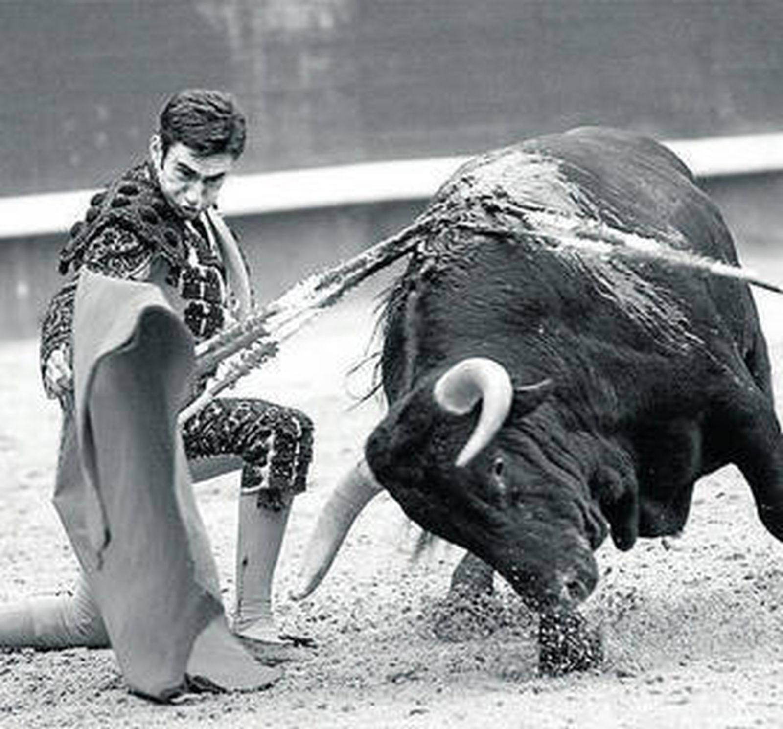 Fernando Cruz, en un muletazo de rodillas en imagen de archivo.