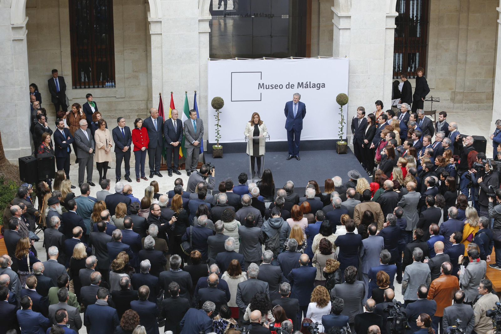 Inauguración del Museo de Málaga en La Aduana