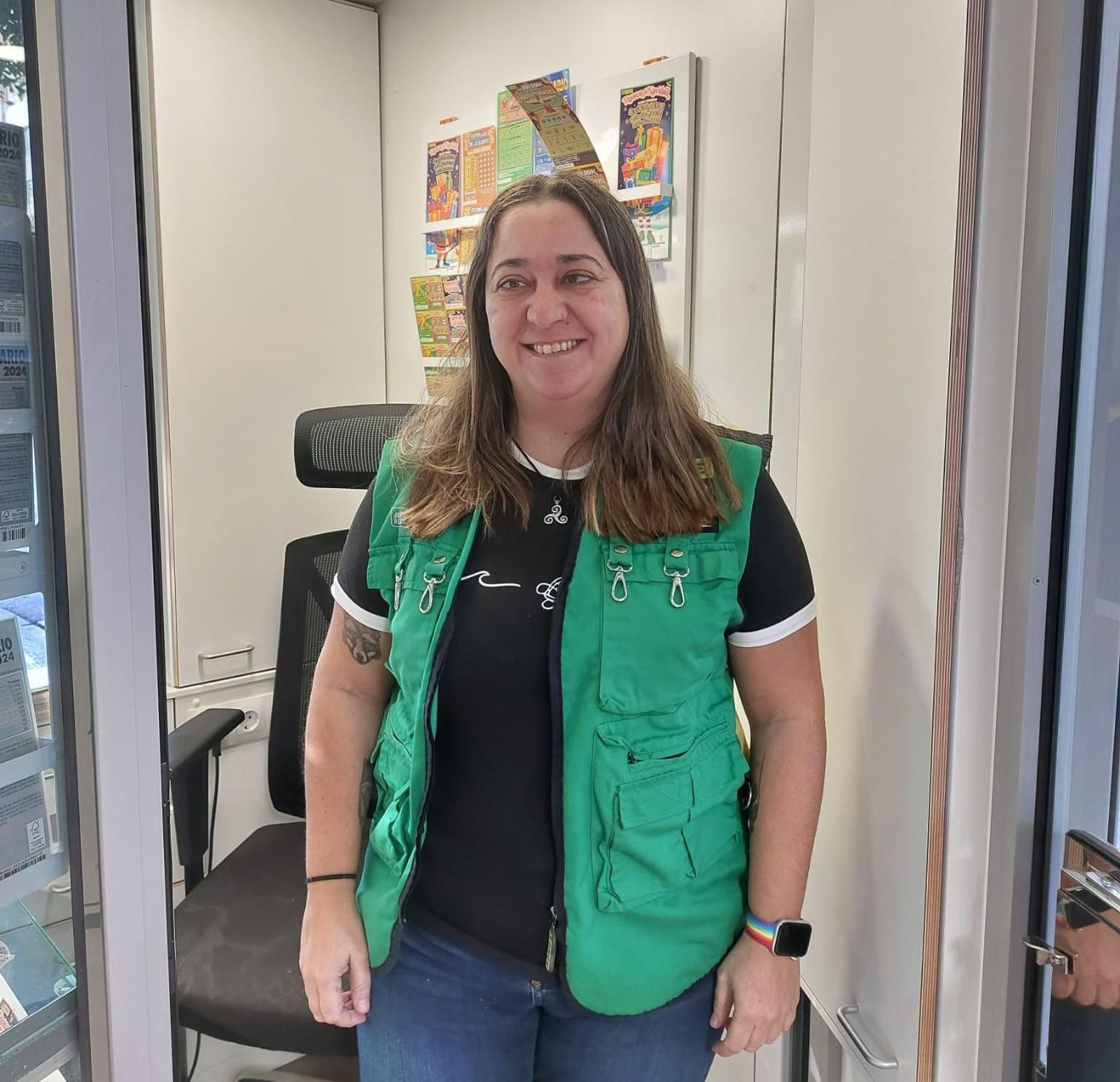 María Molina, vendedora de la Avenida de la Estación.