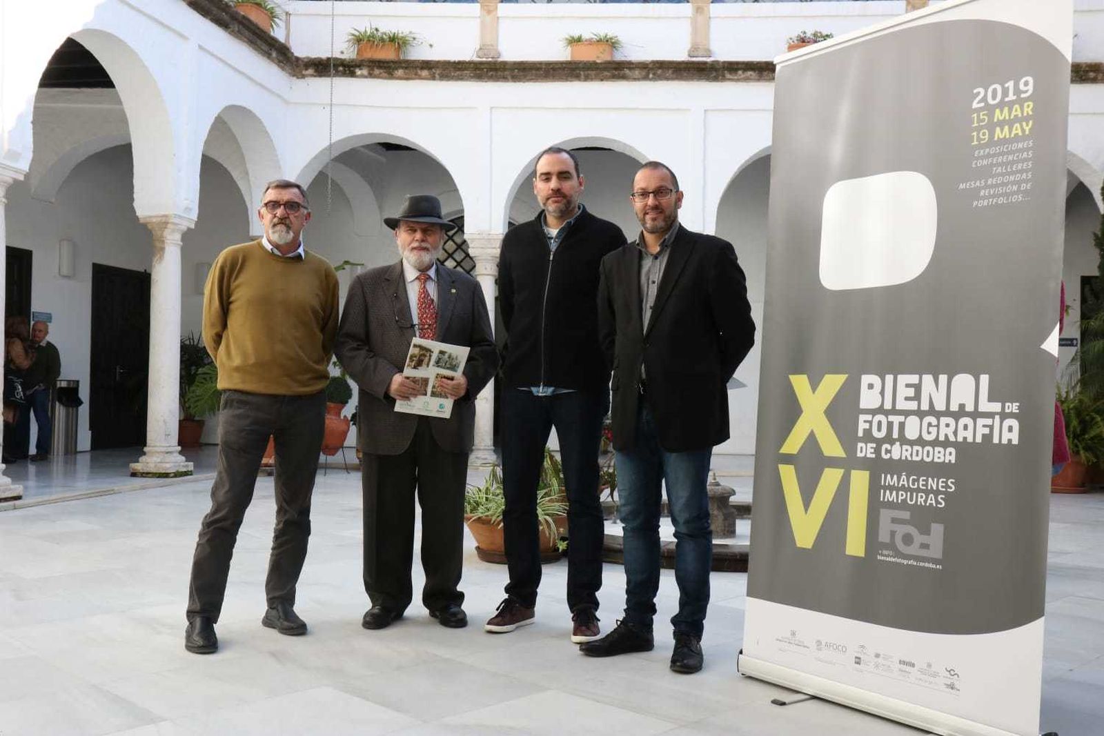 Juan Carlos Limia, Pepe Gálvez, Óscar Fernández y David Luque, en la presentación.