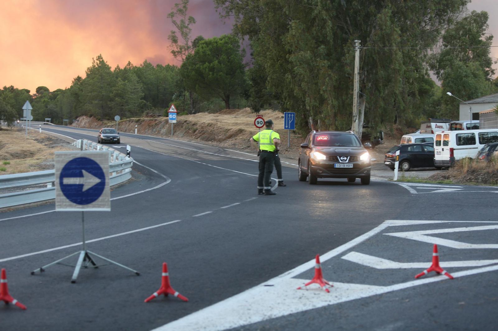 El incendio de Riotinto en imágenes