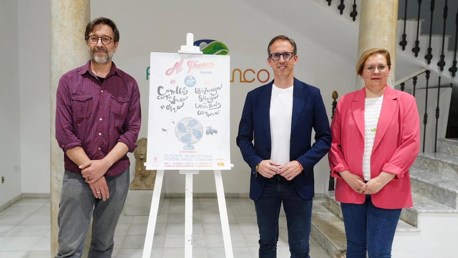 Presentación del cartel del festival Al Fresco de Pozoblanco.